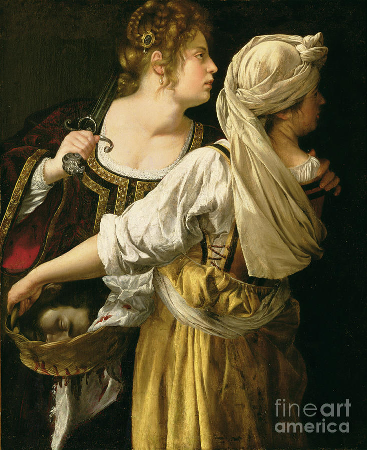 Judith And Her Servant Painting by Artemisia Gentileschi