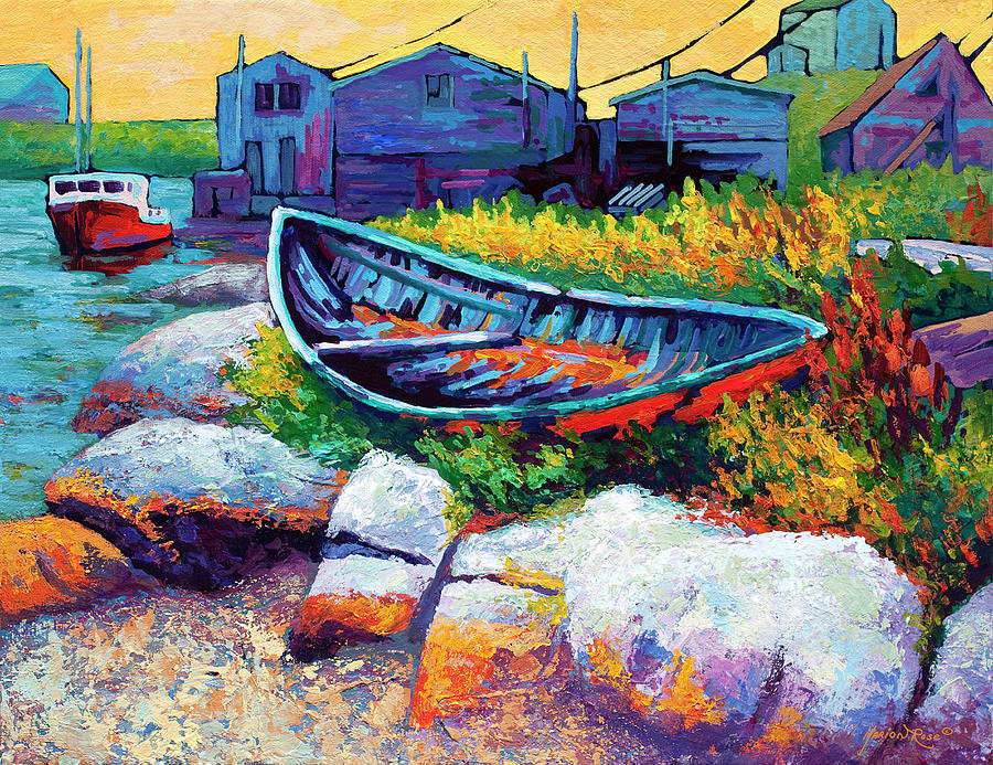 Landscape Painting - Judy East Coast Boat Faa by Marion Rose