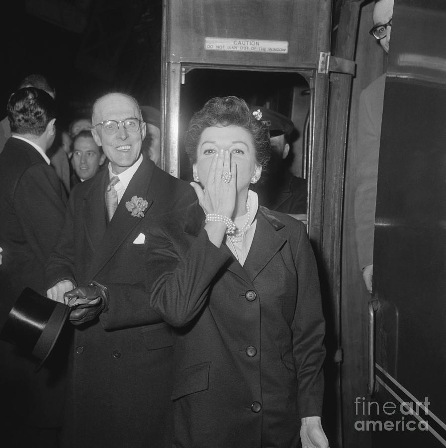 Judy Garland Blowing A Kiss To Fans by Bettmann