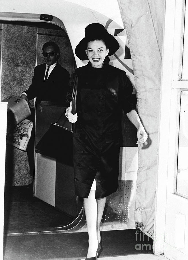 Judy Garland Leaving Jet Photograph by Bettmann