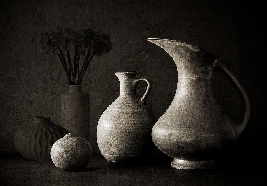Vase Photograph - Jug Curves by Jacqueline Hammer