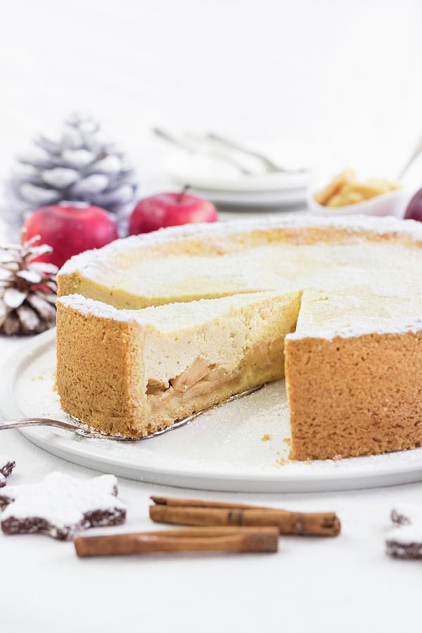 Juicy Apple Cake For Christmas Photograph by Tamara Staab