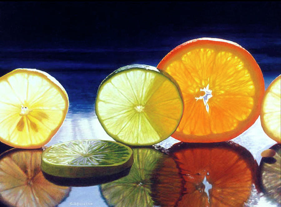 Juicy Fruit Painting by Cecile Baird