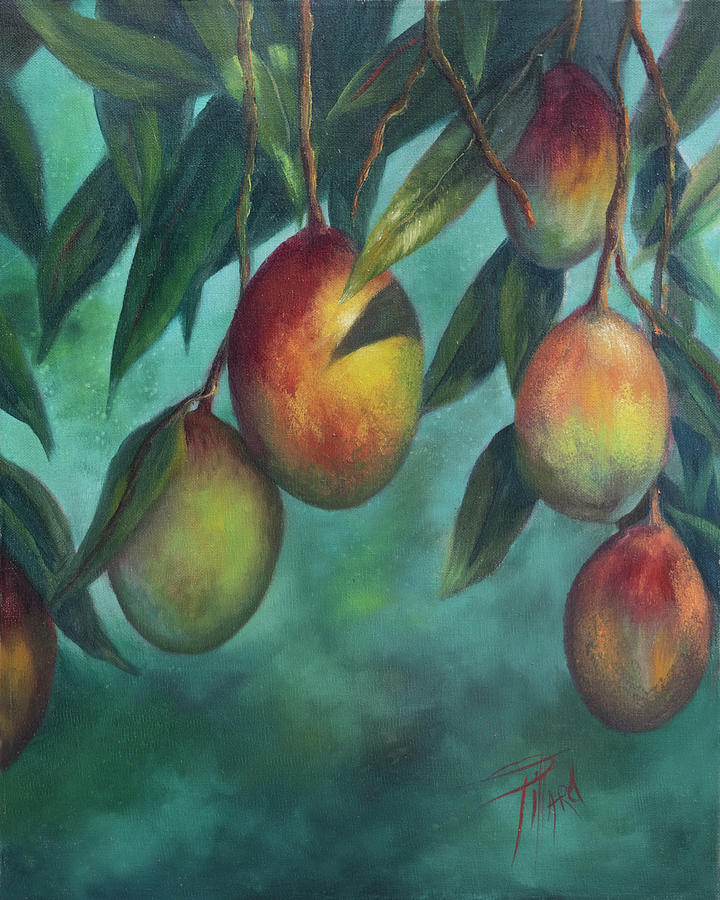 Florida Mangos Painting by Lynne Pittard