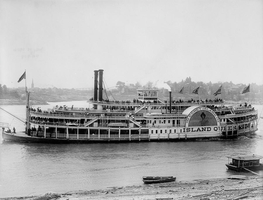 Julia Belle Swain, steamboat still cruising the Upper Mississippi Painting by Carol Highsmith Julia Belle Swain, steamboat still cruising the Upper Mississippi Painting by Carol Highsmith