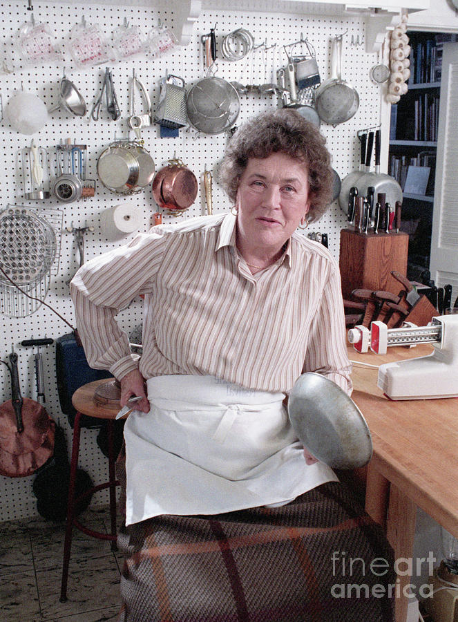 Julia Child In Kitchen Photograph by Bettmann