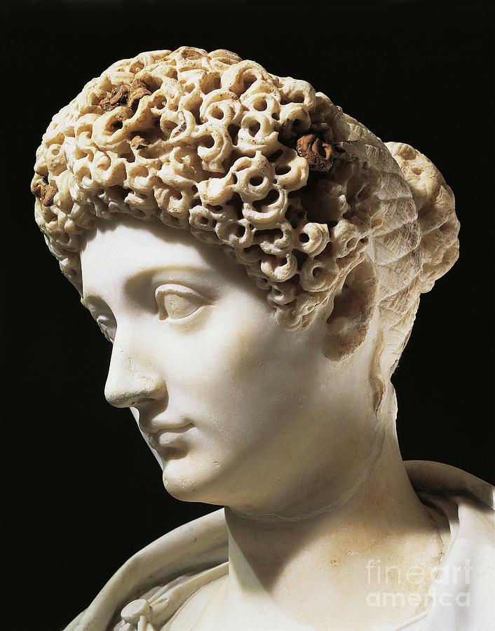 Julia, Daughter Of Emperor Augustus, Wife Of Marcellus, Agrippa And Tiberius Sculpture by Roman