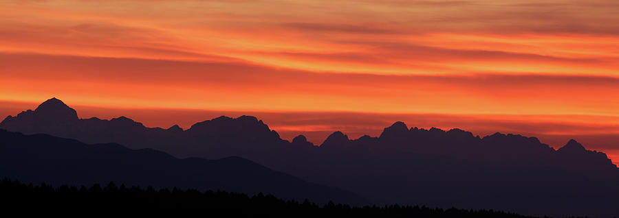 Julian Alps sunset Photograph by Ian Middleton