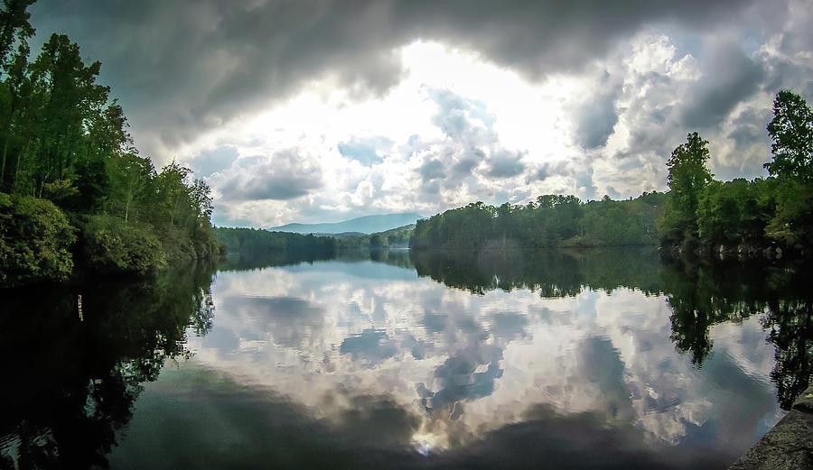 Julian Price Lake With Cloudy Reflections In Summer Photograph by Alex Grichenko