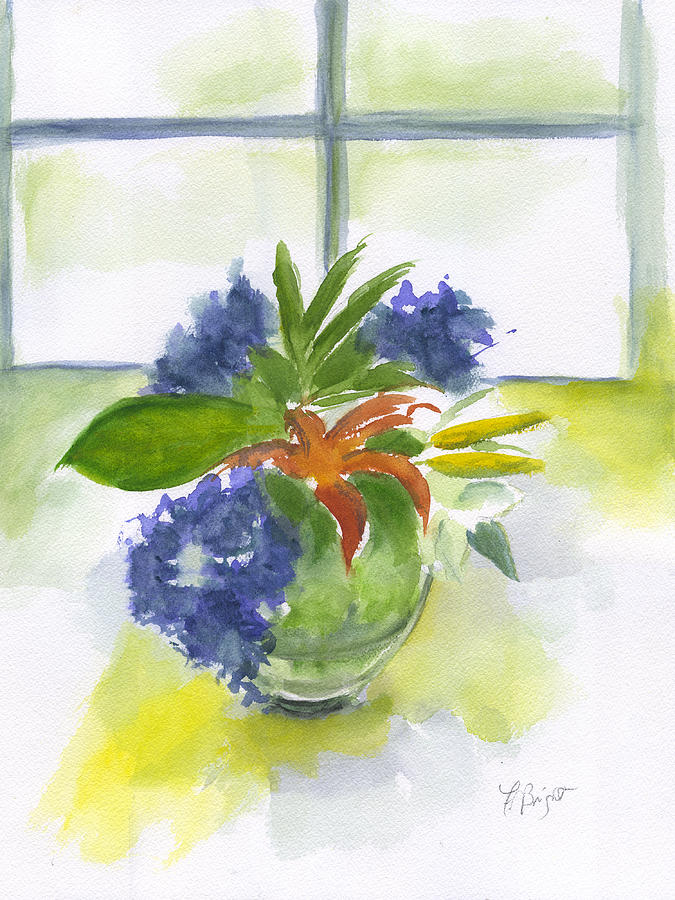 Julies Flowers Painting by Frank Bright