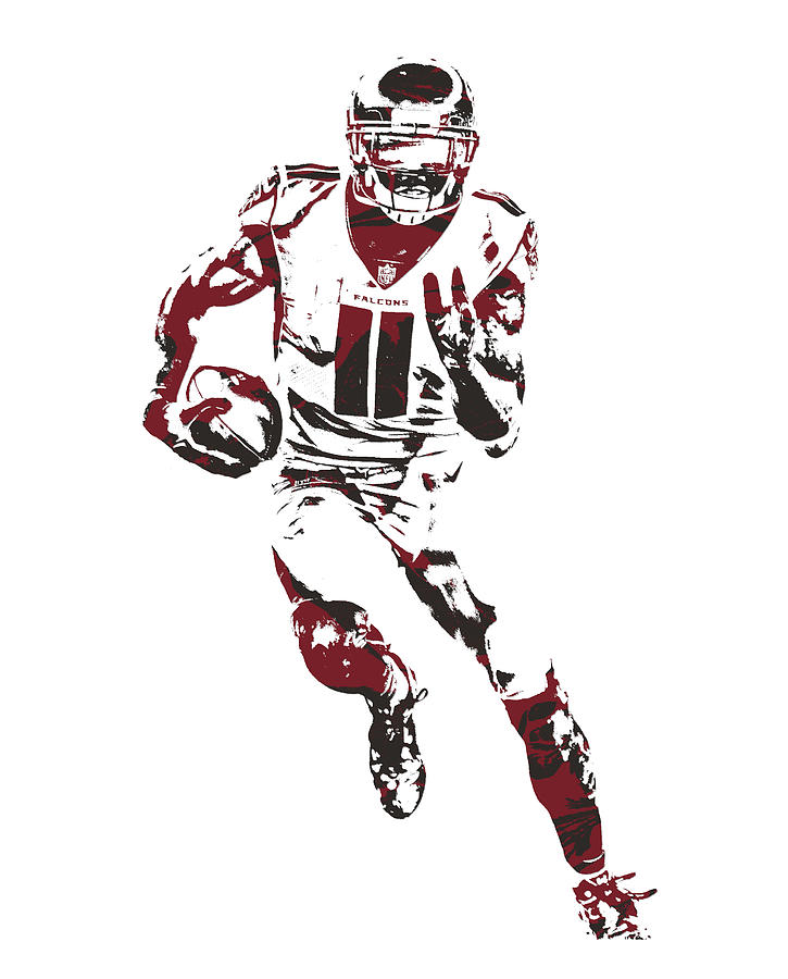 Julio Jones artwork, american football, Atlanta Falcons, NFL