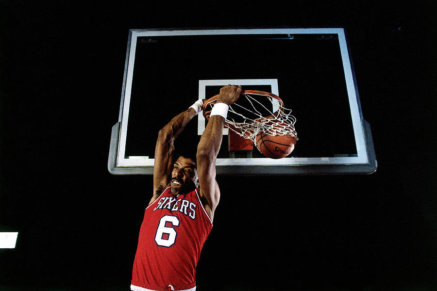 Julius Erving Slam Dunk Photograph by Walter Iooss Jr. Julius Erving Slam Dunk Photograph by Walter Iooss Jr.