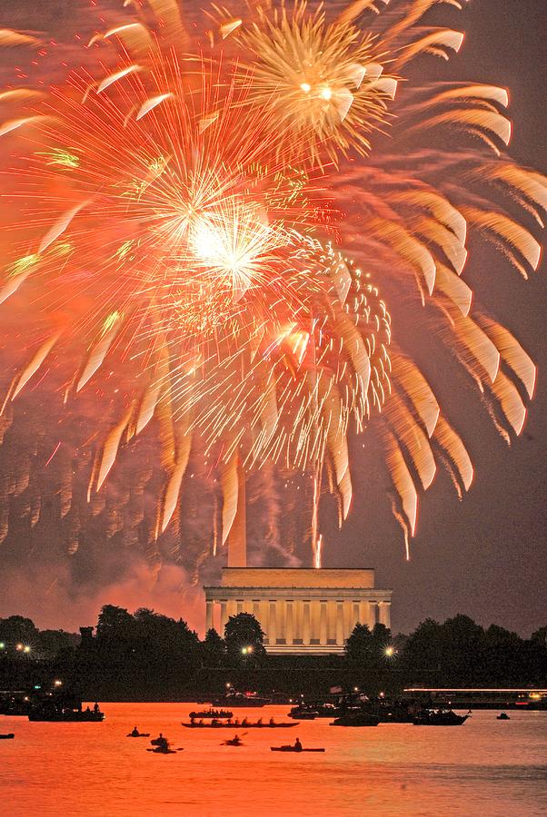 July 4th Fireworks Photograph by Photo File Pixels