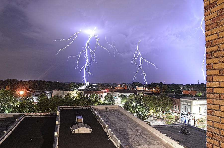 July Lightning - Strike 3 Photograph by Jason Bohannon