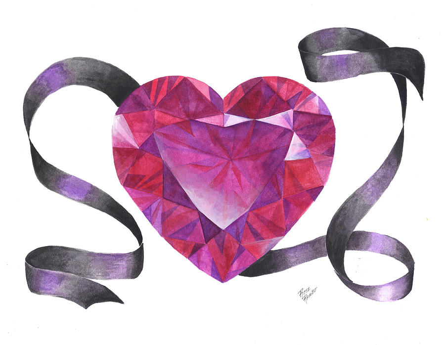 Jewelry Digital Art - July Ruby Hyped by Rose Rambo