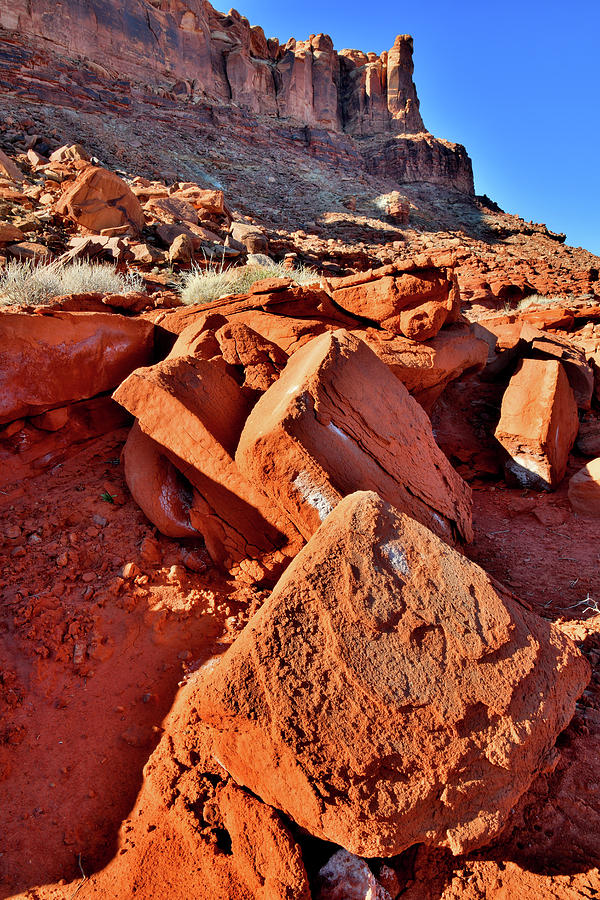 Jumbled Red Rocks along Highway 191 in Utah Photograph by Ray Mathis