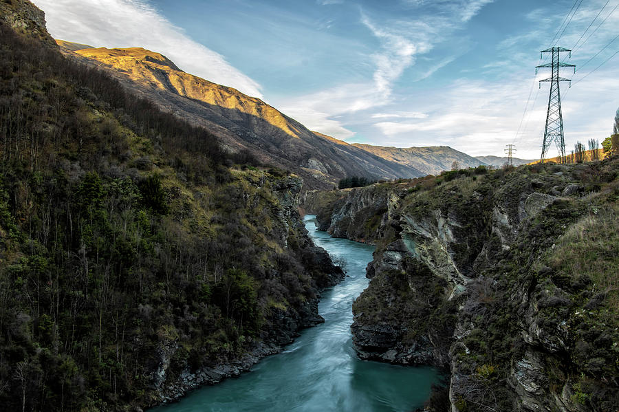 Sunset Photograph - Jump over the Kawarau River by MiNiProduction 
