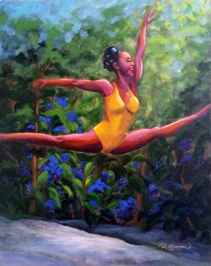 Jumping for Joy Painting by Rosie Sherman