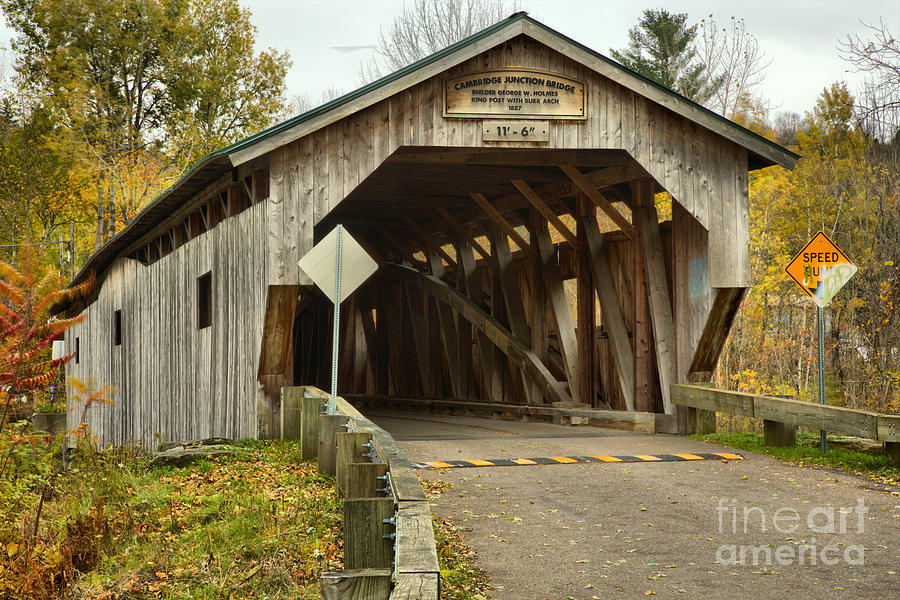 Junction Covered Bridge Photograph by Adam Jewell