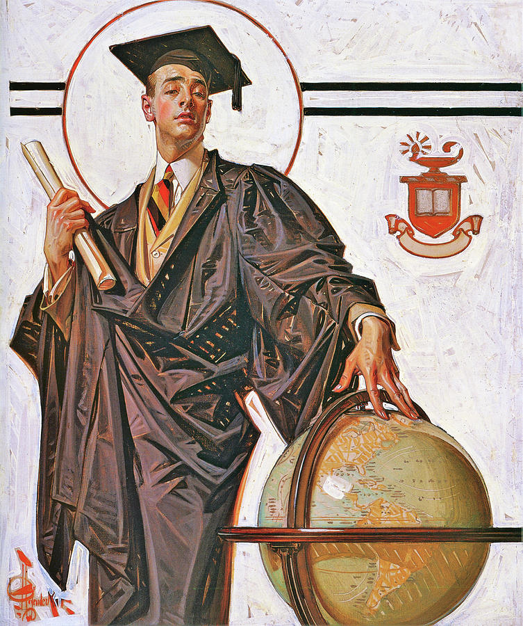 Joseph Christian Leyendecker Painting - June Graduation - Digital Remastered Edition by Joseph Christian Leyendecker Joseph Christian Leyendecker Painting - June Graduation - Digital Remastered Edition by Joseph Christian Leyendecker