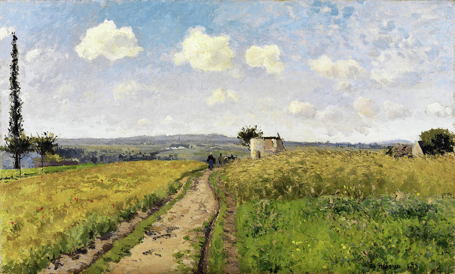 Camille Pissarro Painting - June Morning at Pontoise - Digital Remastered Edition by Camille Pissarro