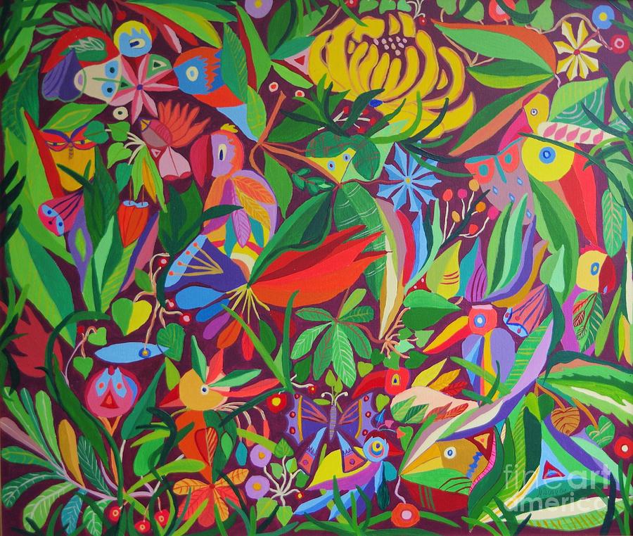 Jungle 2 Painting by Mimi Revencu