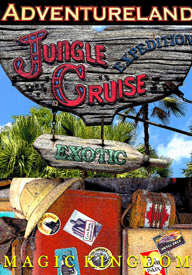 Jungle Cruise poster A Digital Art by David Lee Thompson
