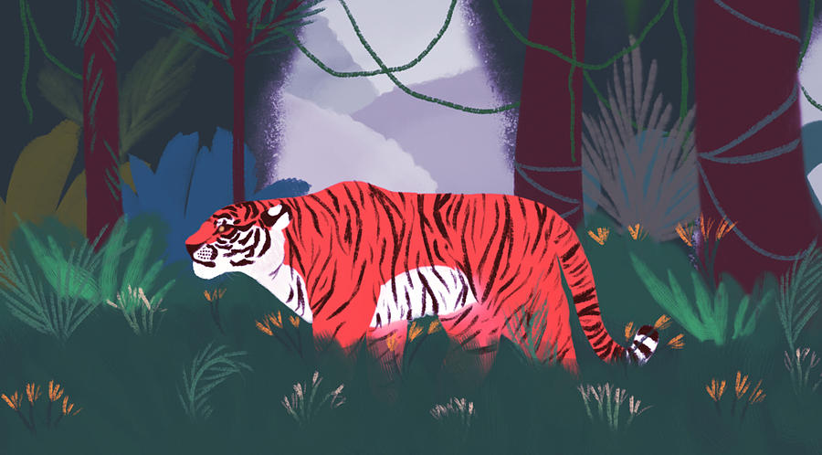 Jungle King Digital Art by Elisa Caccia - Pixels