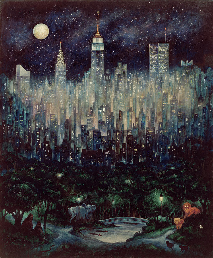 Animal Painting - Jungle Moon by Bill Bell