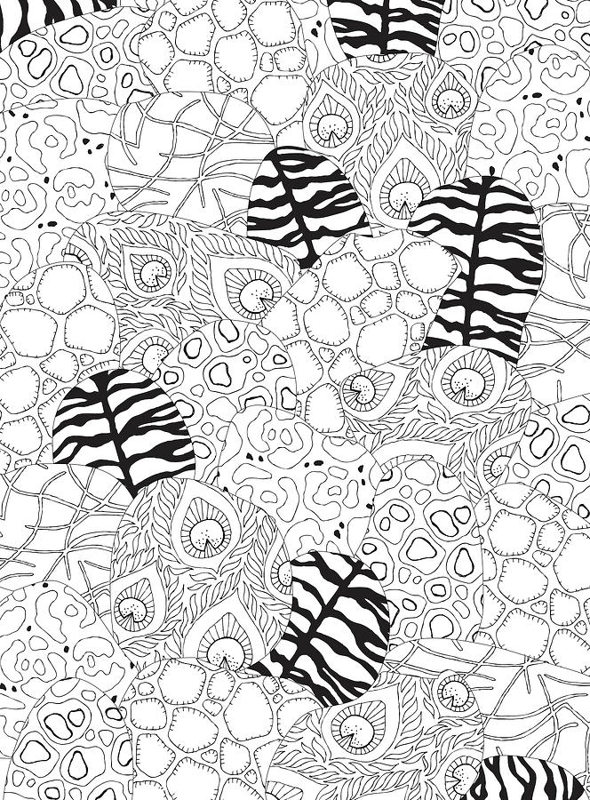 Coloring Digital Art - Jungle Safari 23 by Hello Angel Coloring Digital Art - Jungle Safari 23 by Hello Angel