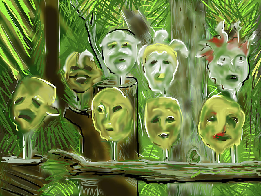 Jungle Spirits Digital Art by Jean Pacheco Ravinski