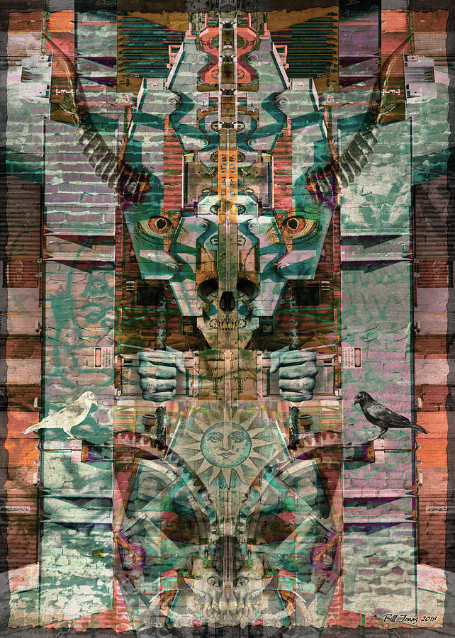 Junkyard Anubis Digital Art by Bill Jonas