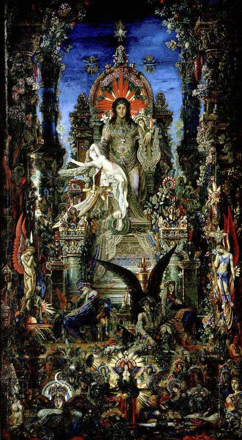 Jupiter Et Semele By Gustave Moreau Painting By Artist Gustave Moreau Fine Art America