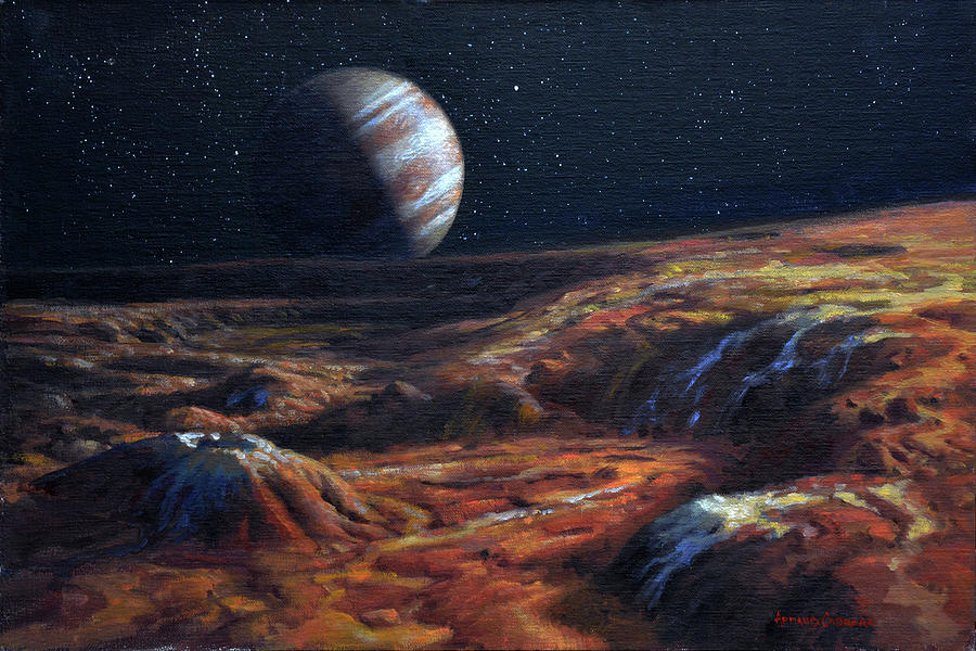 Jupiter From Io Painting by Armand Cabrera