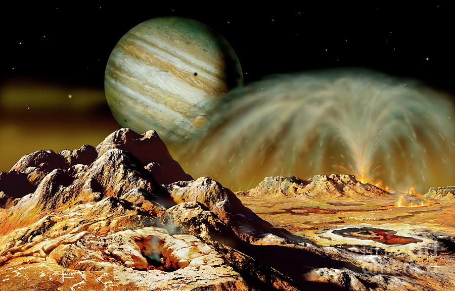 Jupiter From Io Photograph by David A. Hardy, Futures: 50 Years In Space/science Photo Library