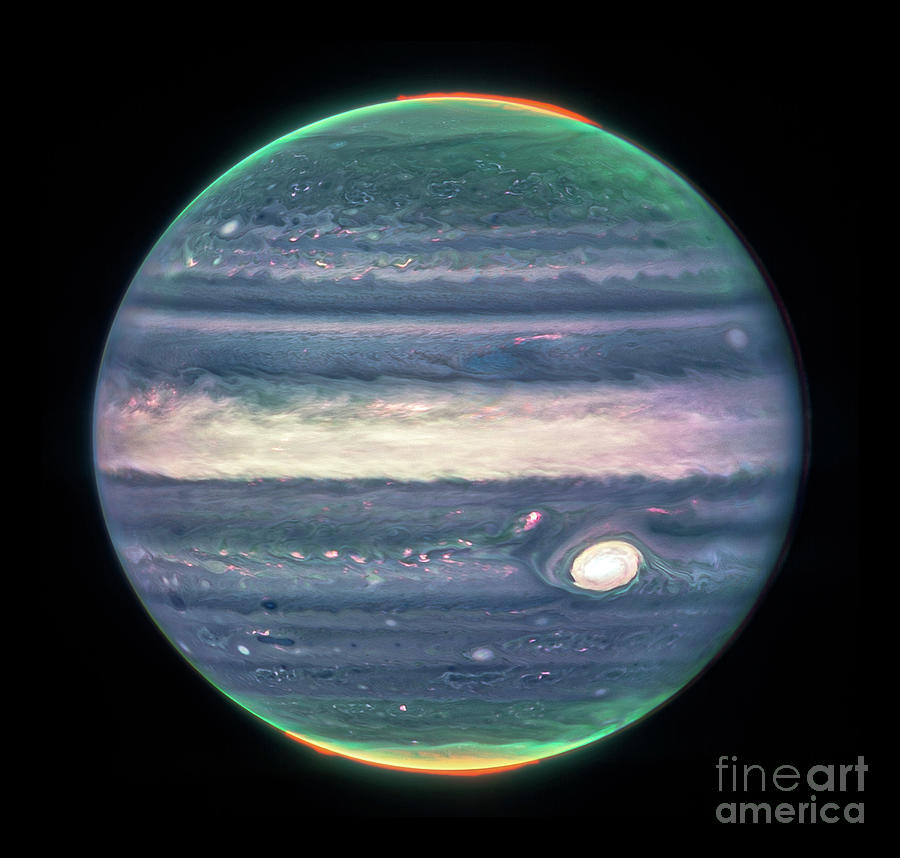 Jupiter Photograph by Nasa, Esa, Csa, Jupiter Ers Team; Judy Schmidt/science Photo Library