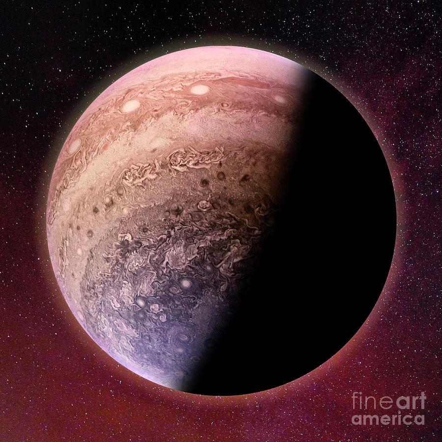 Jupiter Photograph by Nasa/jpl-caltech/juno/swri/msss/science Photo Library