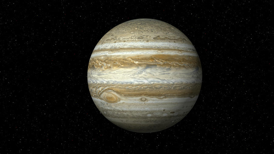 Jupiter On Star Field Xxxl Photograph by Inhauscreative