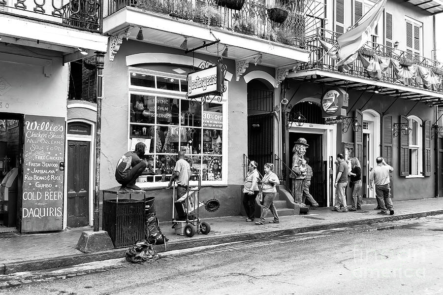 Just Another Day on Bourbon Street New Orleans Photograph by John Rizzuto