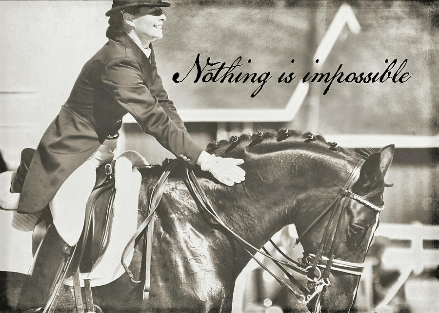 JUST DO IT quote Photograph by Dressage Design