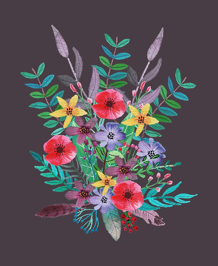 Nature Painting - Just Flora II by Amanda Jane