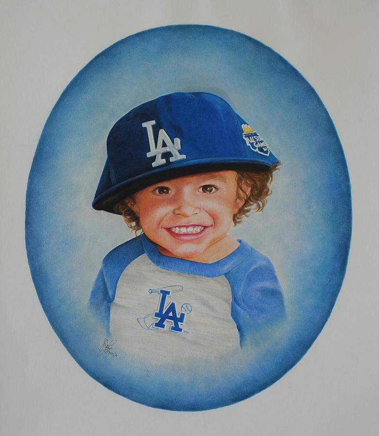 Just Like Daddy, Two Pastel by Tess Lee Miller