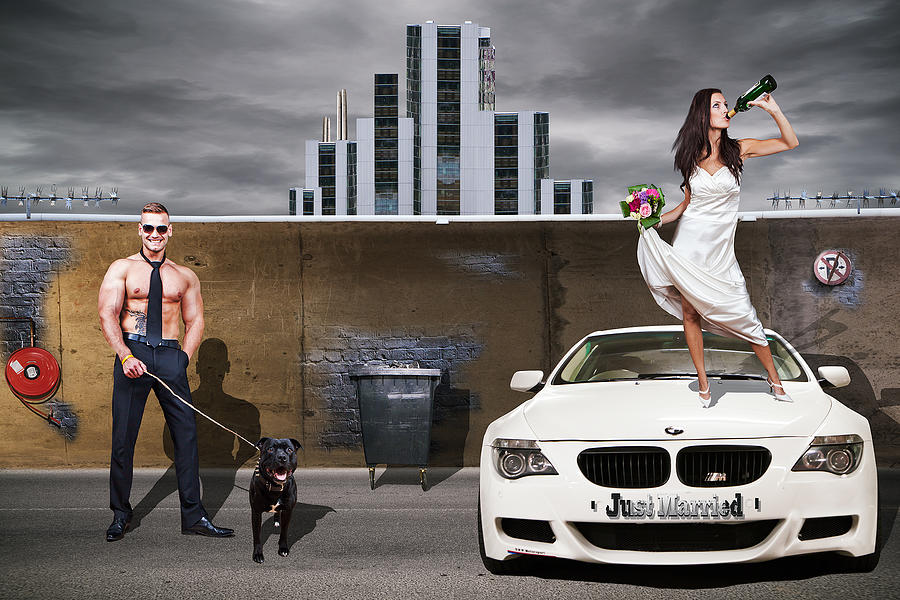 Edit Photograph - Just Married by Martin Marcisovsky