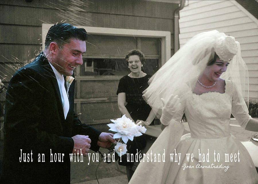 JUST MARRIED quote Photograph by JAMART Photography