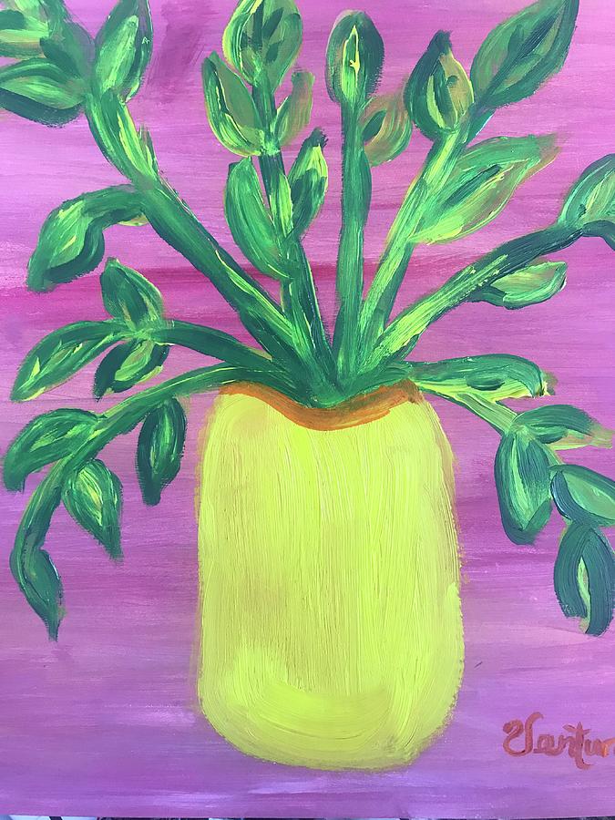 Just the Stems and Leaves  Painting by Clare Ventura