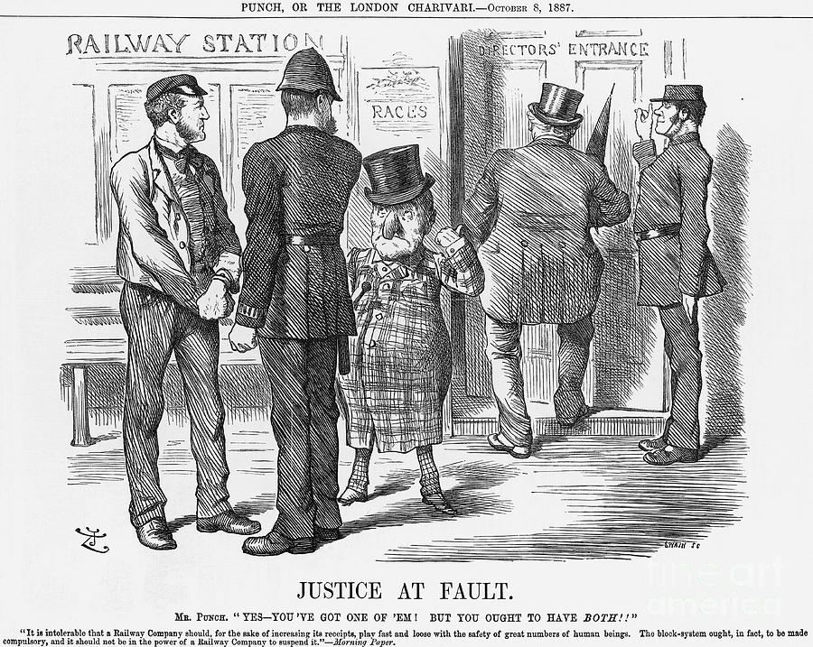 Justice At Fault, 1887. Artist Joseph Drawing by Print Collector