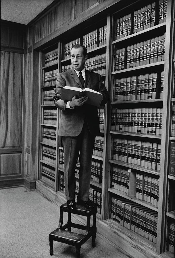 Book Photograph - Justice Haynsworth In His Office by Alfred Eisenstaedt