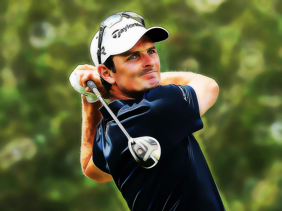 Golf Mixed Media - Justin Rose by Marvin Blaine