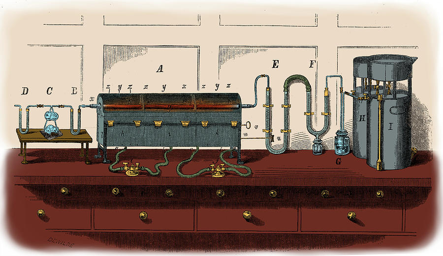 Justus Von Liebig, Apparatus Photograph by Science Source
