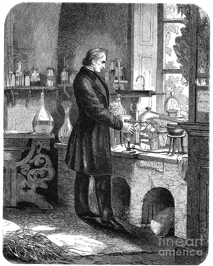 Justus Von Liebig, German Chemist Drawing by Print Collector Fine Art